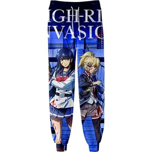 High-Rise Invasion Trousers Jogger Pants Women/Men Fashion Streetwear Long Pants Hot Sale Casual Streetwear Students Sweatpants