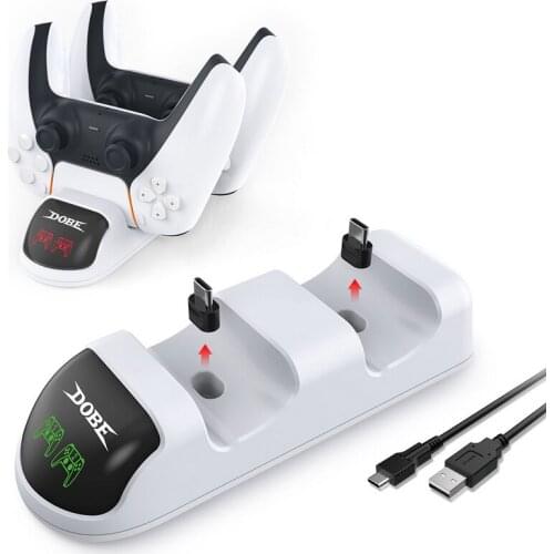 Type C Interface Port Charging Dock for PS5 Wireless Controller Charging Station with LED Indicator for Playstation 5 Controller