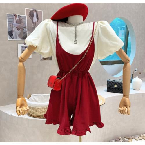 Womens Spring Summer 2021 NewLong sleeve thin sunscreen jacket + High Waist Wide Leg shorts