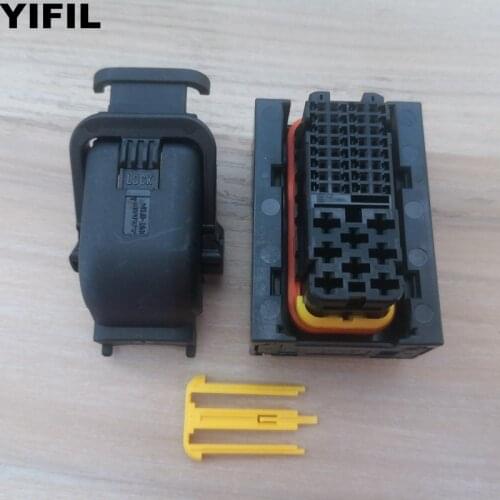 1/5/10pcs/lot TE/AMP/TYCO 40 Pin/Way ECU Ignition Wire Harness Connector Plug Socket Without Terminal Seal 1473252-1,1473255-1