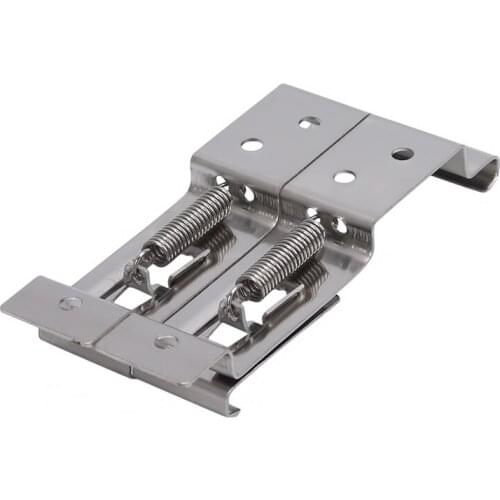 1Pcs Car License Plate Spring Loaded Stainless Steel Bracket Car Frame Holder Trailer Number Plate Clips