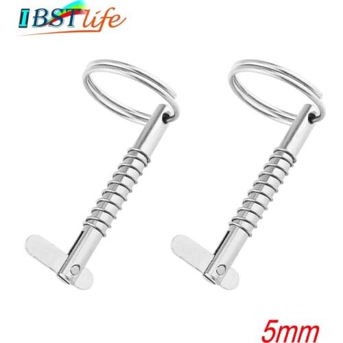 2PCS 5mm BSET MATEL Marine Grade 316 Stainless Steel Quick Release Pin for Boat Bimini Top Deck Hinge Marine hardware Boat
