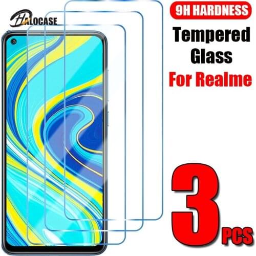 3Pcs Tempered Glass For Realme GT Neo 5G 8 7 6 X2 X7 5 3 2 Pro 7i Global Screen Glass For Realme 7 8 X3 X7 6 6S 6i 5 5S 5i 3 2