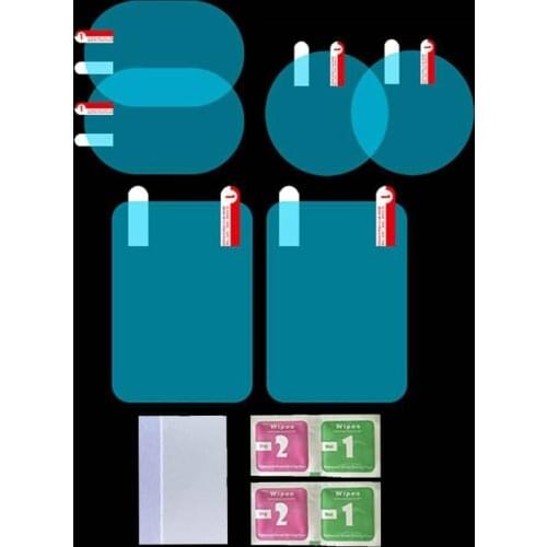 6 Pcs Car Rainproof Film Car Car Rearview Mirror protective Rain proof Anti fog Waterproof Film Membrane Car Sticker Accessories