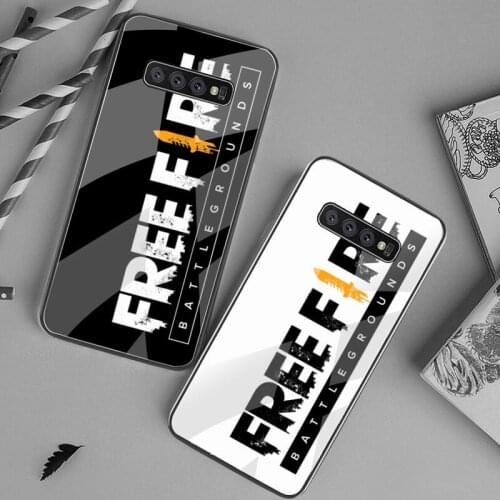 Free Fire Game Phone Case Tempered Glass For Samsung S20 Plus S7 S8 S9 S10 Plus Note 8 9 10 Plus
