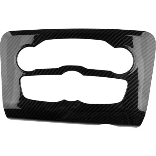 ABS Carbon Fiber Style Car Central Control A/C Panel Cover Tirm Fit For Dodge Charger 2015 2016 2017 2018 2019 2020