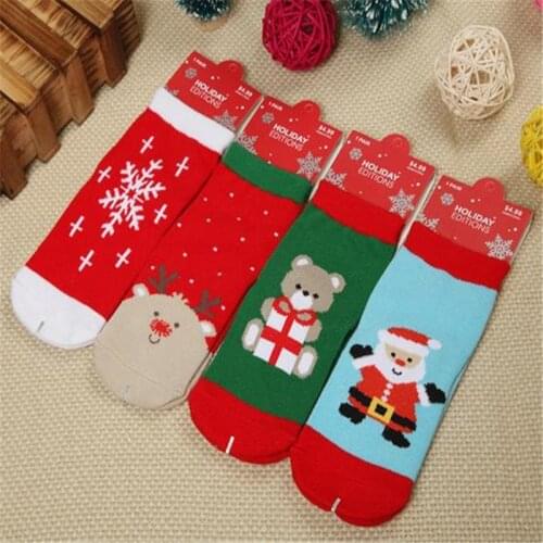 Christmas themed childrens Autumn and winter new baby socks ZQ104
