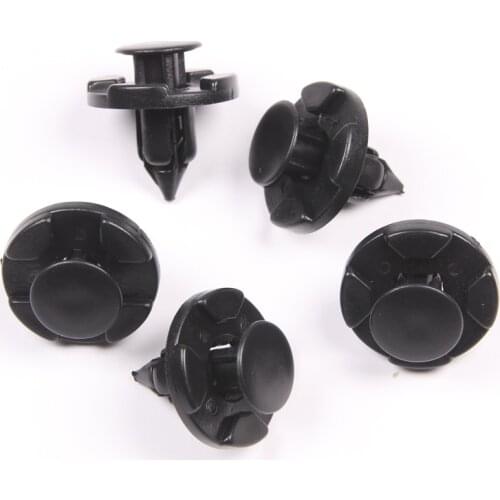 50Pcs Black 8mm Hole Interior Trim Panel Car Fender Hood Tank Retainer Fastener Rivets Clips For Nissan Livina Tiida Teana