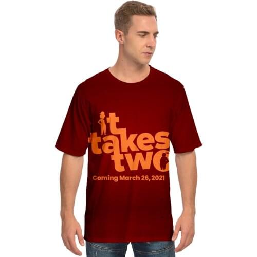 It Takes Two 3D Tshirt O-Neck Women Men Tshirt Short Sleeve Harajuku Streetwear 2021 Summer New