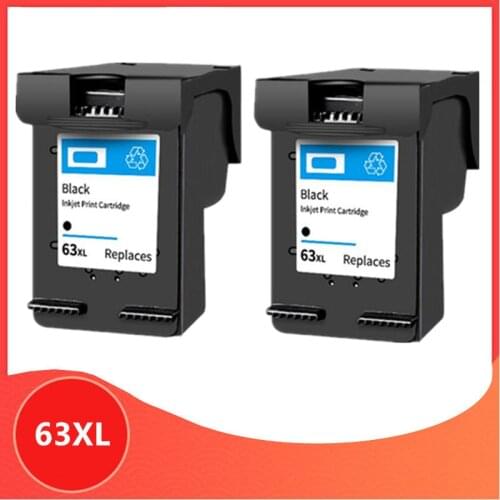 2BK 63XL Cartridge Compatible for hp 63 XL Ink Cartridge for hp63 for Deskjet 1110 2130 2131 2132 3630 4250 5220 5230 5232 5252