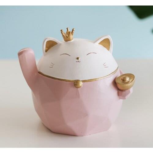 China household small cat ornaments opening gift home porch living room ins furnishing lovely desktop decoration accessories