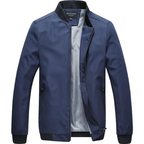 Classic Office Jacket Business Thin For Men Spring Autumn Male Casual Dress Windbreaker Varsity Suit Coat Mens Formal Overcoat