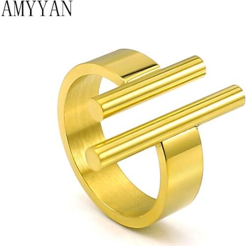 Classic Wedding Ring for Men/Women Gold/Silver Color 316L Stainless Steel American Size Jewelry Fashion Accessories