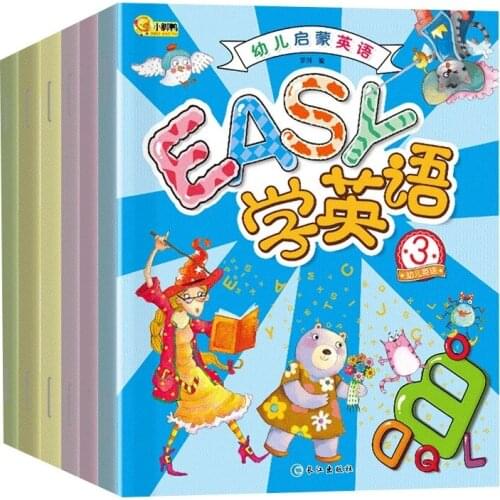6 Volumes / Set of English Grade Reading Books 0-3Years Old Back To School Children English Enlightenment Books Picture Book