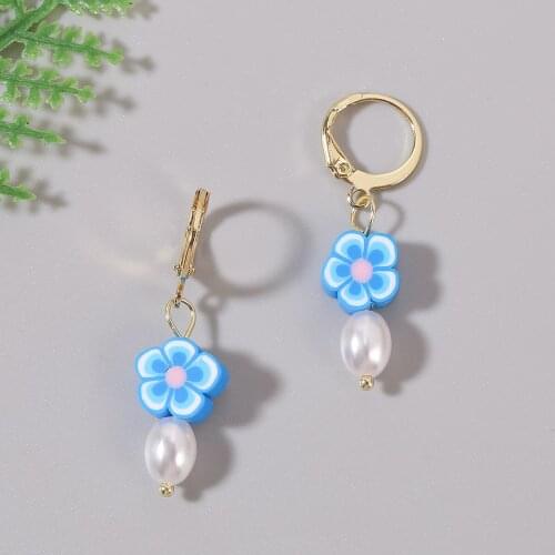 FASHIONSNOOPS Bohemia Jewelry Earrings for Women Fashion Bijou Soft Clay Eardrop Cute Style Friendship Gifts 2021 New Arrived