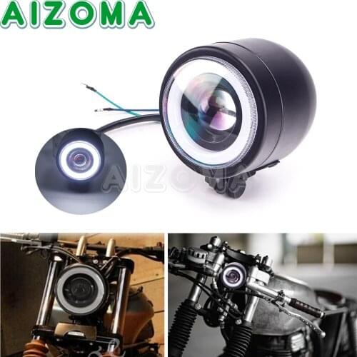 Motorcycle LED Headlight Retro Cruiser Bike DRL Running Headlamp For Harley Yamaha Honda Suzuki Bobber Custom CG125 GN125 CB CL