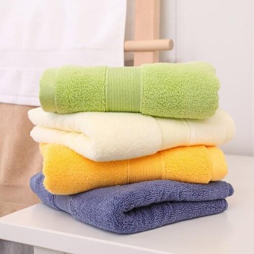 Solid Color Large Thick Cotton Towel Set Bath Towel Bathroom Face Shower Towels Home Hotel For Adults Kids Soft toalla de ducha