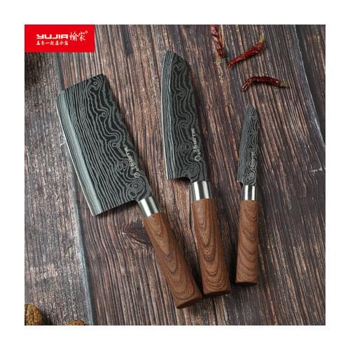 Kitchen Knives Set /3 Slicing Knife Chef Knife and Paring Knife Super Sharp Blade Japan Knife Set Kitchen Cooking Tools Sale
