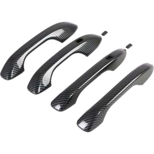 For Hyundai Cantus Creta Ix25 2020 2021 ABS Carbon Fiber Door Handle Cover Trim Sticker Car Styling Auto Accessories