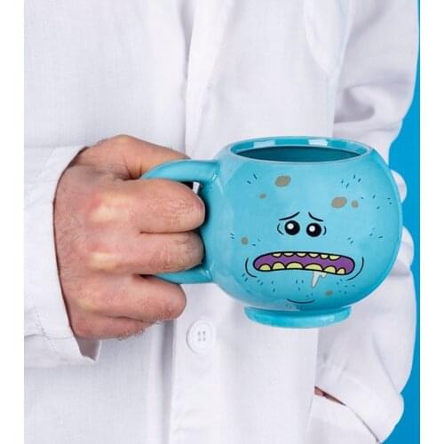 New Cartoon Funny Expression Ceramic Coffee Mug Cute Household Milk Tea Cup Creative Children Birthday Gift Mark Mug