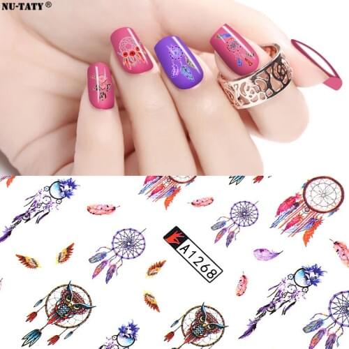 Nu-TATY Dreamcatcher Nail Watermark Sticker Japanese and Korean Pop 12Spcs/set Tools nail sticker