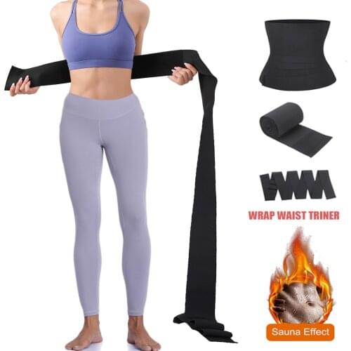 Waist Trainer Shaperwear Belt Women Slimming Tummy Wrap Trimmer Belt Resistance Bands Cincher Body Shaper Fajas Control Strap