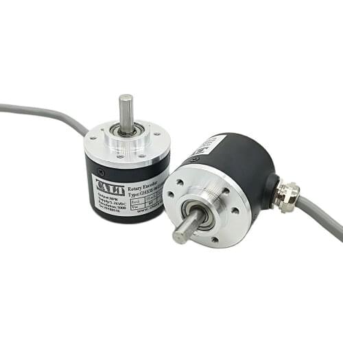 Professional Incremental rotary encoder 12V 24V dc GHS38 cheap micro type 6mm shaft 100 -2000 pulses NPN output A B Z channels