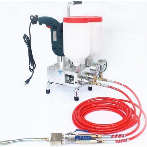 Hand operate grouting injection machine for polyurethane foam mixed epoxy resin