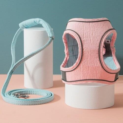 Puppy Reflective Dogs Harness+Leash Set Adjustable Dog Vest Harness Leads Pet Clothes For Small Large Dogs Pet Supplies