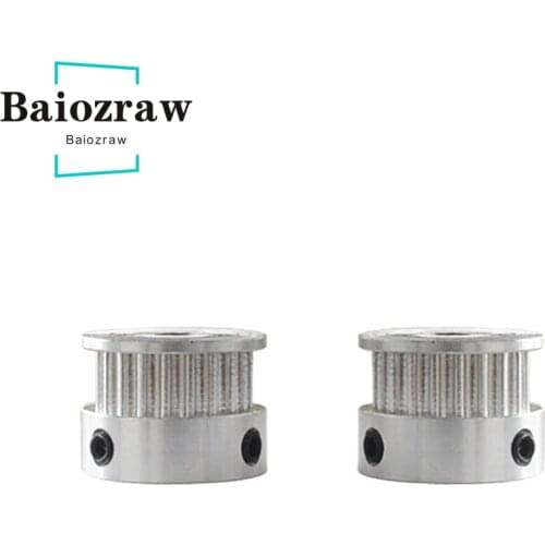 3D Printer Pulley Aluminum Timing Pulley 3GT 20 Teeth Bore 4/5/6/6.35/8mm K Type 3GT 20T Pulley for GT3 Belt Width 6mm 1pcs