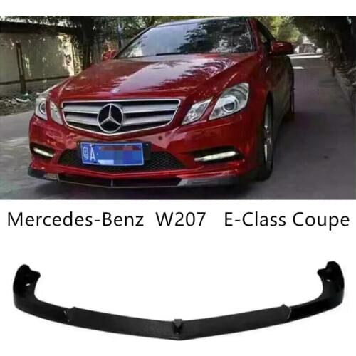 Carbon Fiber Front Lip Spoiler For Mercedes-Benz W207 E-Class Coupe E260 E300 E63 2009 10 11 2012 2013 Bumper Diffuser Spoilers
