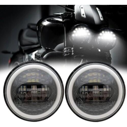 5.75" Led Headlights For Triumph Speed/Street Triple Thunderbird Rocket 3 40W 5.75 inch Lamp for Super Glide Night Train 2PCS