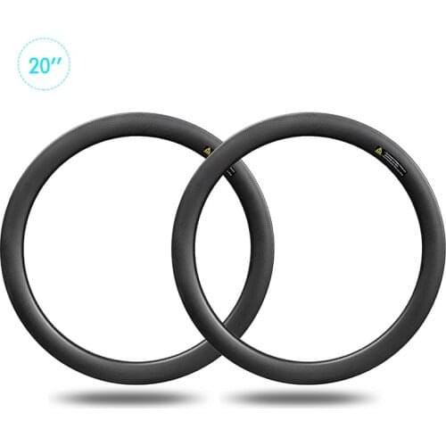 Bicycles Rims 3k Matte 20inch 451 Carbon Rims V Brake Clincher Depth 38mm Width 23mm Folding 20inch Bike