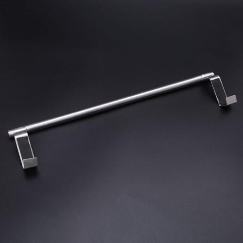 Over Door Towel Rack Bar Hanging Holder Bathroom Kitchen Hotel Cabinet Shelf Rail Stainless Steel