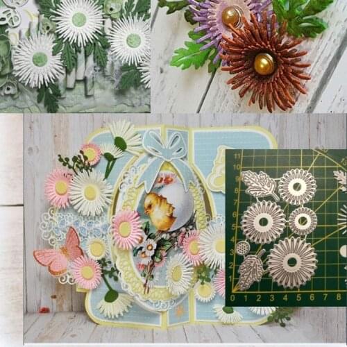 1 Set Sunflowers Metal Cutting Dies Stencil Scrapbooking DIY Album Stamp Paper Emboss