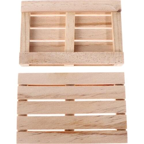 1pc Mini Wooden Pallet Beverage Coasters for Hot and Cold Drinks Wood Pallet Coasters Flower Pot Cushion