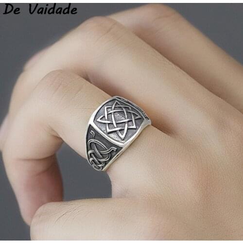 2021 Trend Luxury Square Polygon Vintage Mens Ring Rings For Men Punk Rings Cool Stuff Wedding Gothic Accessories Men Jewellery