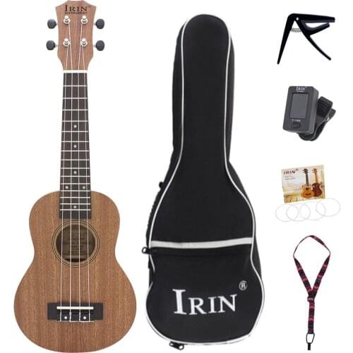 21Inch Ukulele Sapele Four Strings Mini Guitar Musica Instrument With Ukulele Bag Tuner Strap for Kids and Music Beginner