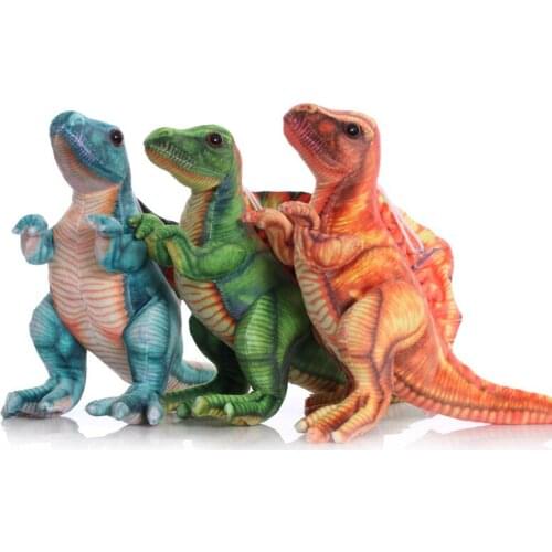 3 Colors Childrens Mini Simulation Dinosaur Cartoon Plush Toy Tyrannosaurus Doll Realistic Doll For Baby Kids Funny Gift