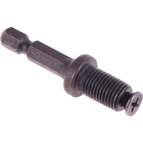 Drill Chuck Adapter Hex Shank Adapters Male Thread Screw For Drill Chuck 6mm 10mm 13mm 3/8"-24UNF Drilling Bits