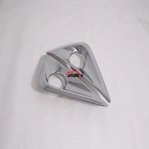 Car Sticker For Toyota Rush Front Front Fog Light Cover Scuff Plate Chromium Styling Accessories Auto protector 2017 2018 2019