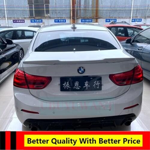 EPFBSQP For BMW F52 1Series M4Style ABS Painted Black White Rear Spoiler Tail Trunk Boot Wing Decoration Car Styling 2017-2020