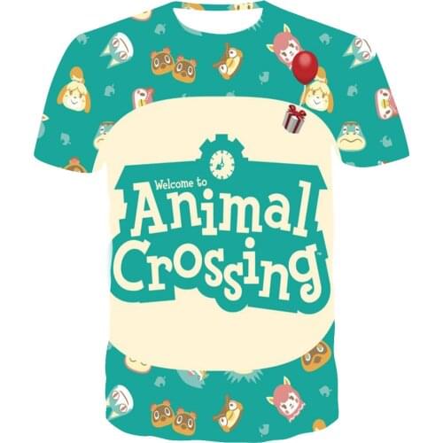 Animal Crossing Kids T-Shirt Print Girls Boys Children Tops Kids Clothes Baby Tshirts Men Women Clothing T-shirt