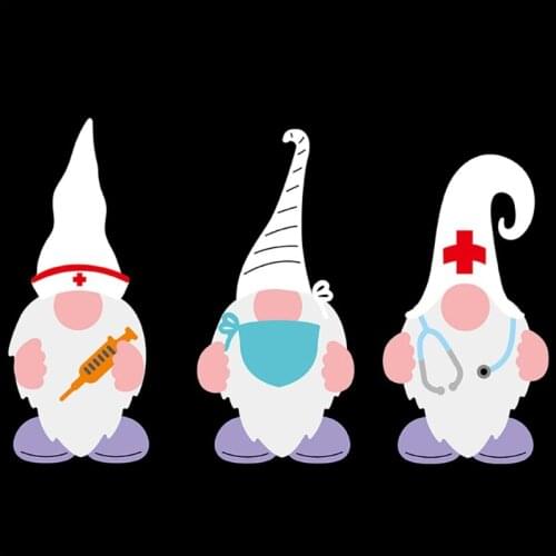 H55A Three Doctor Gnome Dwarf Carbon Steel Cutting Dies DIY Scrapbooking Photo Album Embossing Paper Cards Making Stencil