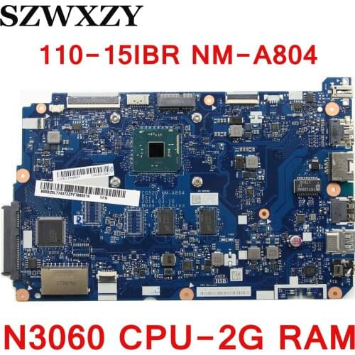 5B20L77437 For Lenovo 110-15IBR Laptop Motherboard CG520 NM-A804 With N3060 CPU 2G RAM