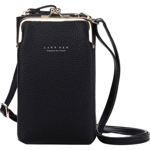 Fashion Leather Zipper Handbags Women Bag 2020 Mini Crossbody Shoulder Bags Large Capacity Cell Phone Bags Ladies Wallet Bolsos