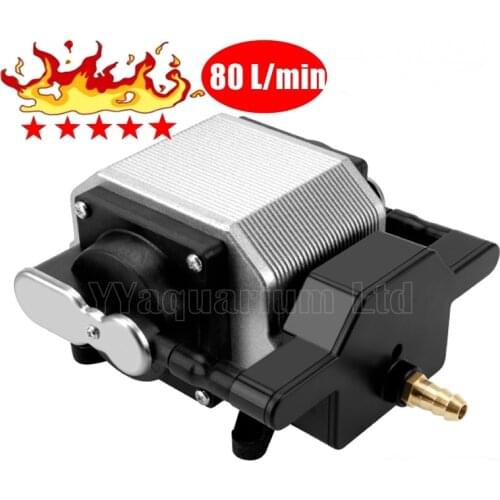 80W 4800 LPH Big Flow Fish Compressor Powerful Aquarium Air Pump 220V Strong Air volume for Seafood Fish Farming Sewerage system