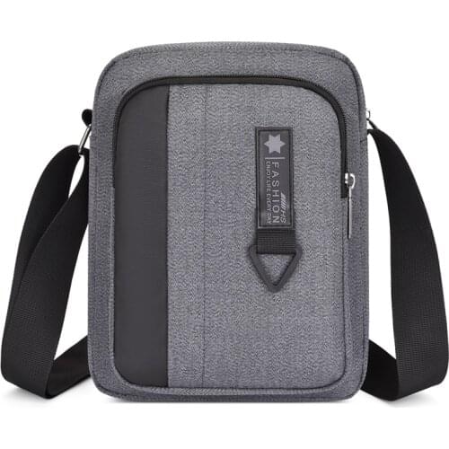 Men Oxford Crossbody Bags Travel Casual Good Qualtiy Outdoor Handbag Travel School Retro Tote Zipper Messenger Bag Shoulder Bag