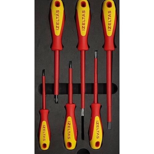 Izeltaş Best Quality Electrician Screwdriver Set 6 Pieces