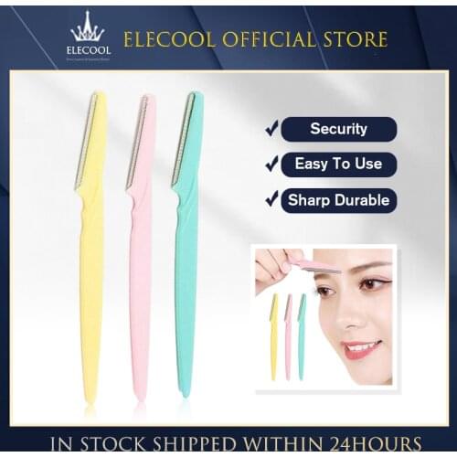 Portable Eyebrow Trimmer Hair Remover Eyebrow Knife Women Face Razor Eyebrow Trimmers Blades Shaver Makeup Cosmetic